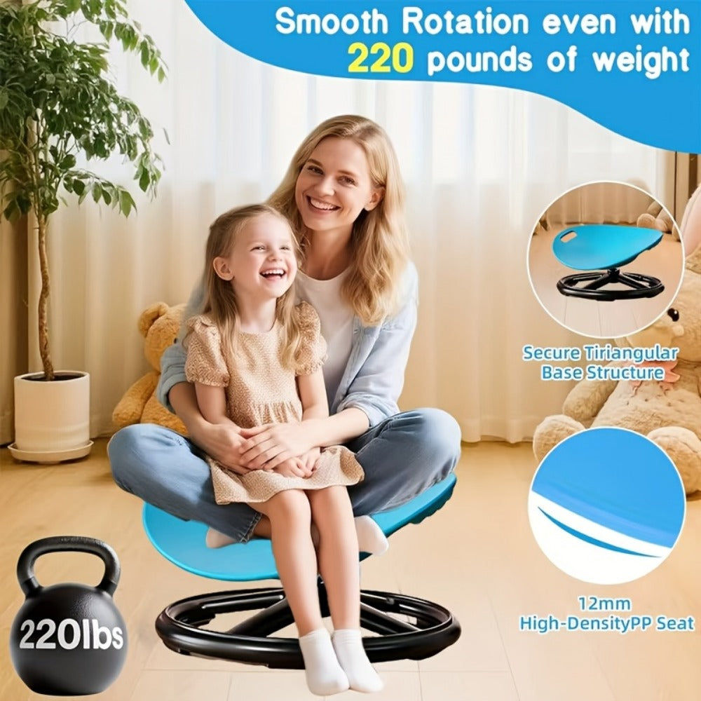 Kids Balance Stool with 360° Swivel for Comfortable Everyday Seating in Kids' Room detail image - detail view 6