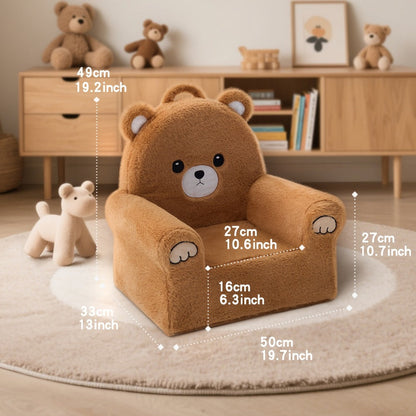 Kids Convertible Sofa Chair with Washable Cover, Kids Flip-Out Chair detail image - detail view 6