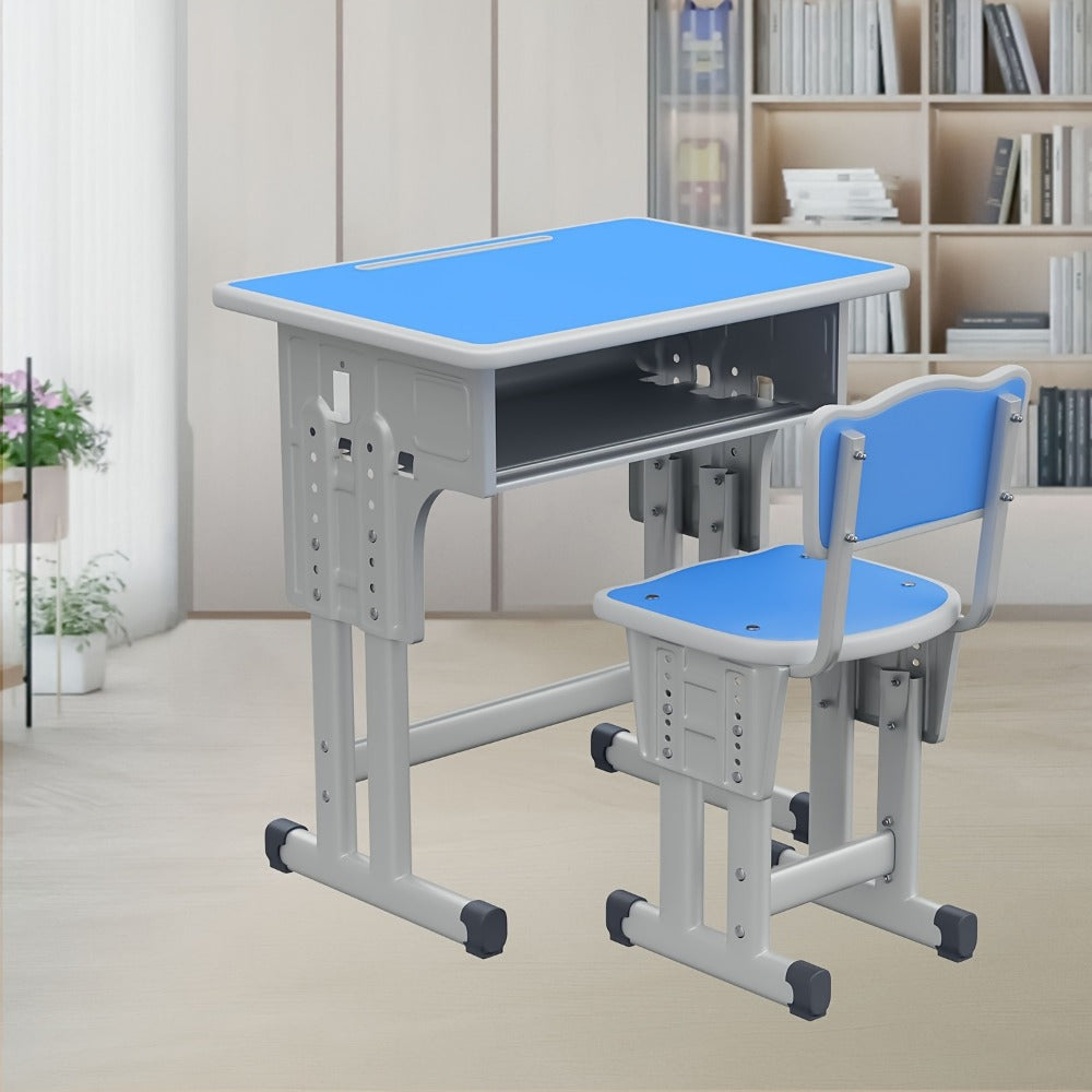 Kids Desk And Chair Set with Adjustable Height and Storage Drawers for Kids' Room detail image