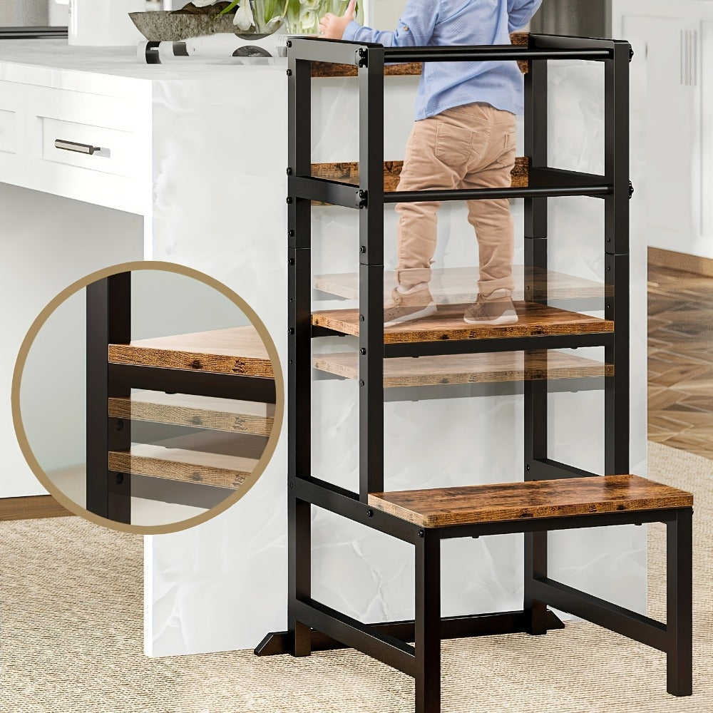 Kids Learning Tower with Adjustable Height for Practical Everyday Home Use in Kids' Room detail image - detail view 9
