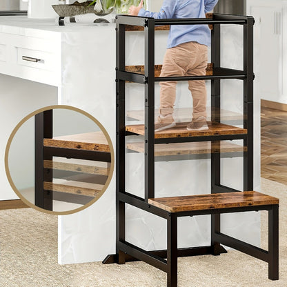 Kids Learning Tower with Adjustable Height for Practical Everyday Home Use in Kids' Room detail image - detail view 9
