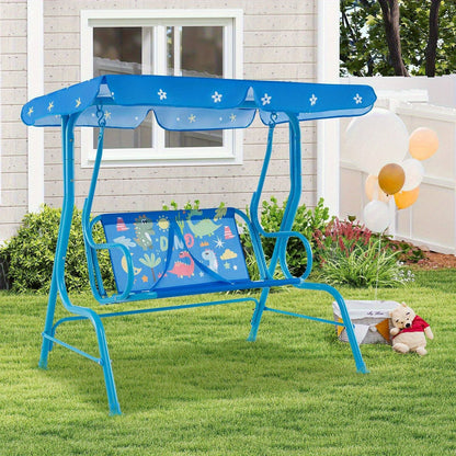 Kids Outdoor Swings and Patio Furniture shown in the Blue option