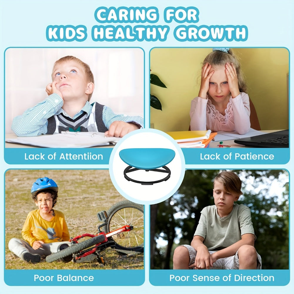 Kids Sensory Swivel Chair with Non-Slip Base and Tool-Free Assembly detail image - detail view 6