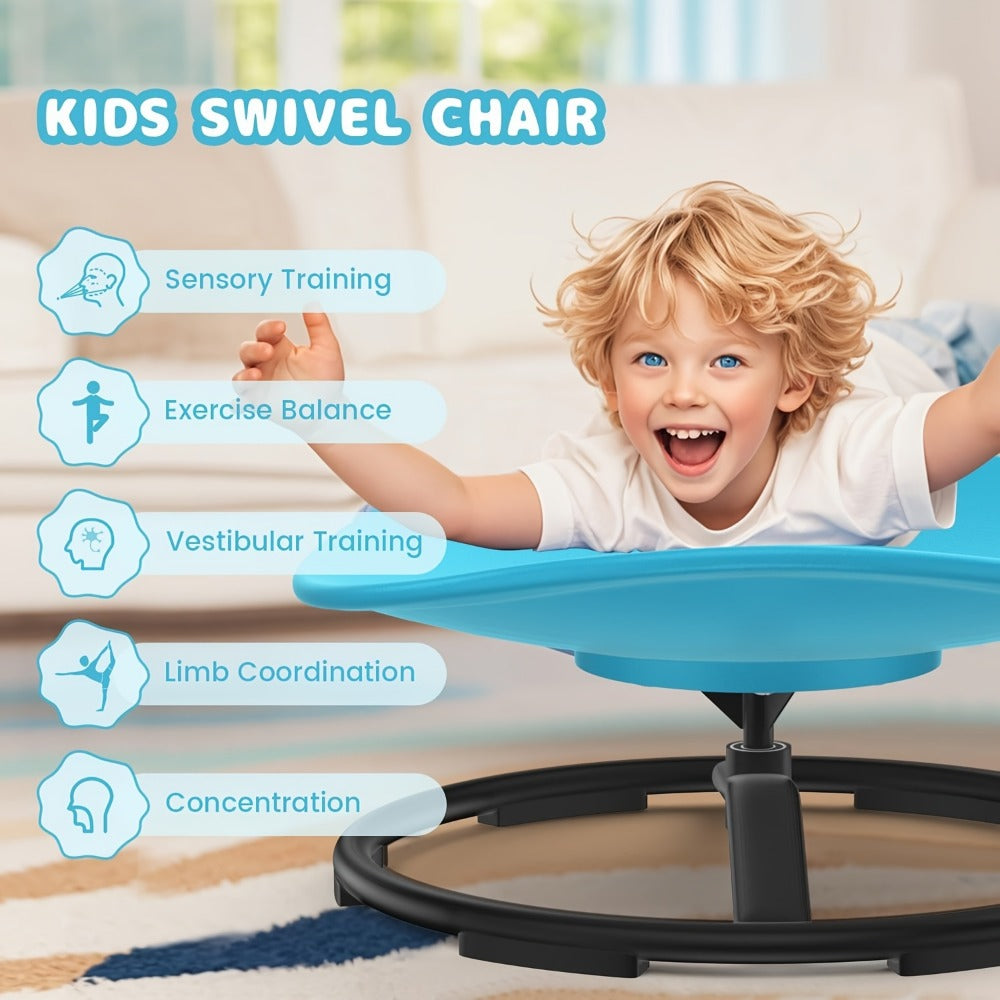 Kids Sensory Swivel Chair with Non-Slip Base and Tool-Free Assembly detail image - detail view 7