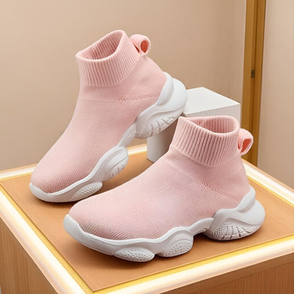 Kids Sock Sneakers - Breathable High-Top Running Shoes variant image