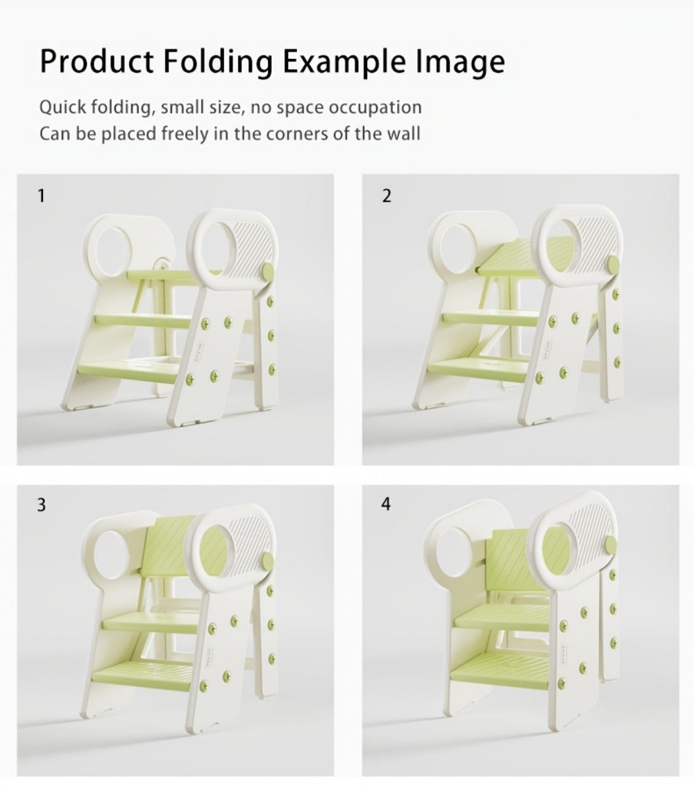 Kids Step Stool with Adjustable Height for Comfortable Everyday Seating in Kids' Room detail image - detail view 14