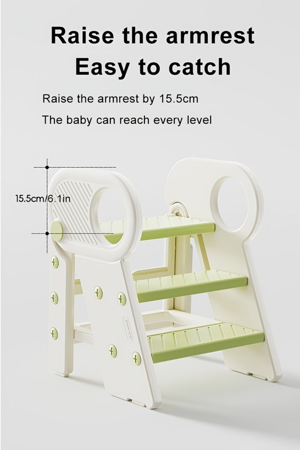 Kids Step Stool with Adjustable Height for Comfortable Everyday Seating in Kids' Room detail image - detail view 22