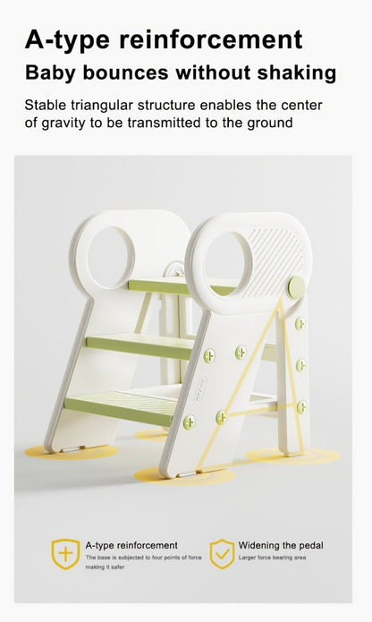 Kids Step Stool with Adjustable Height for Comfortable Everyday Seating in Kids' Room detail image - detail view 25