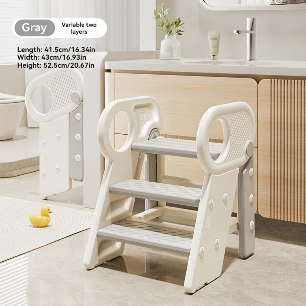 Kids Step Stool with Adjustable Height for Comfortable Everyday Seating in Kids' Room detail image - detail view 3