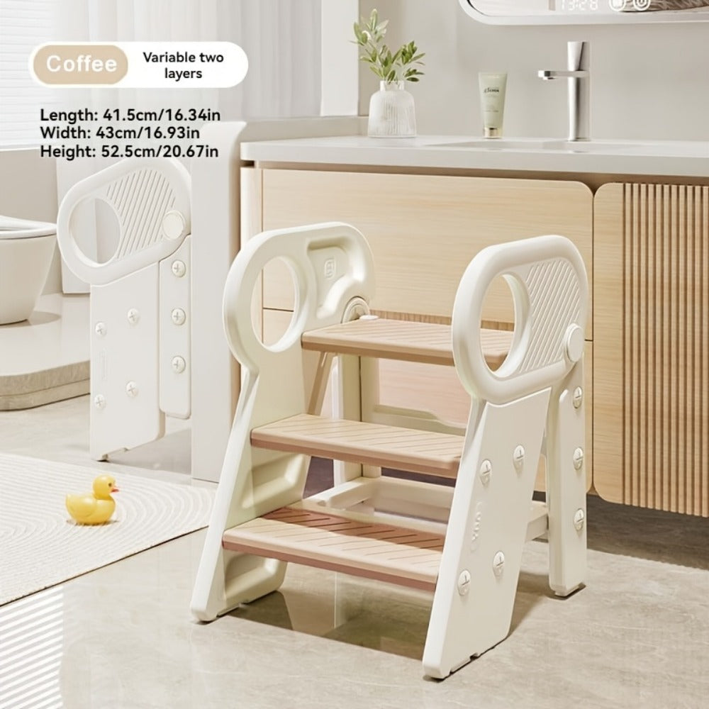 Kids Step Stool with Adjustable Height for Comfortable Everyday Seating in Kids' Room detail image - detail view 5