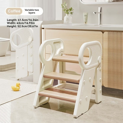 Kids Step Stool with Adjustable Height for Comfortable Everyday Seating in Kids' Room detail image - detail view 5