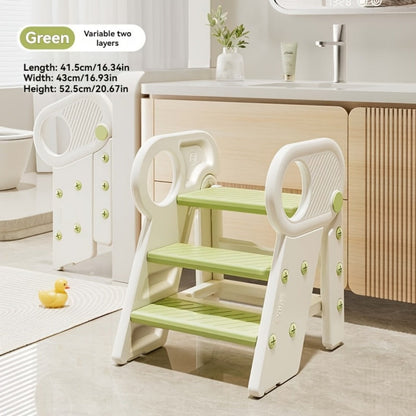 Kids Step Stool with Adjustable Height for Comfortable Everyday Seating in Kids' Room detail image - detail view 7