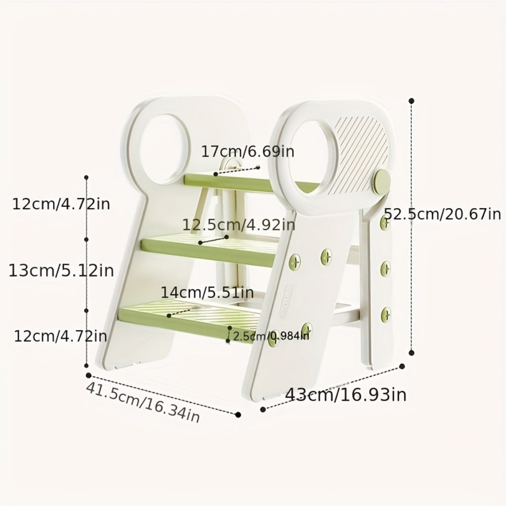 Kids Step Stool with Adjustable Height for Comfortable Everyday Seating in Kids' Room detail image - detail view 9