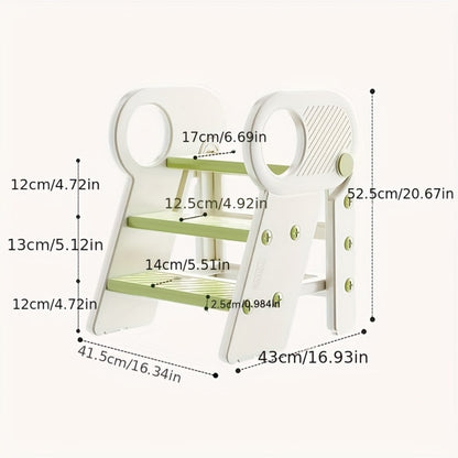 Kids Step Stool with Adjustable Height for Comfortable Everyday Seating in Kids' Room detail image - detail view 9