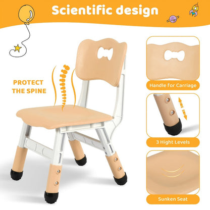 Kids Table And Chair Set with Adjustable Height and Non-Slip Base detail image - detail view 6