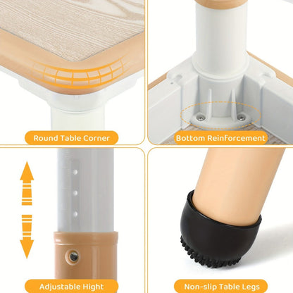 Kids Table And Chair Set with Adjustable Height and Non-Slip Base detail image - detail view 8