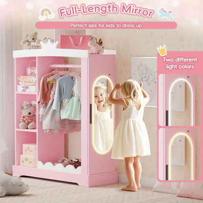 Kids Wardrobe with Open Shelves and Multiple Color Options for Kids' Room detail image - detail view 10