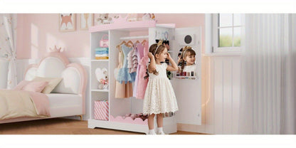 Kids Wardrobe with Open Shelves and Multiple Color Options for Kids' Room detail image - detail view 17