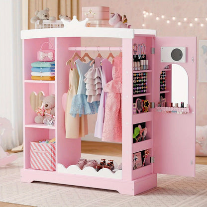 Kids Wardrobe with Open Shelves and Multiple Color Options for Kids' Room detail image - detail view 3