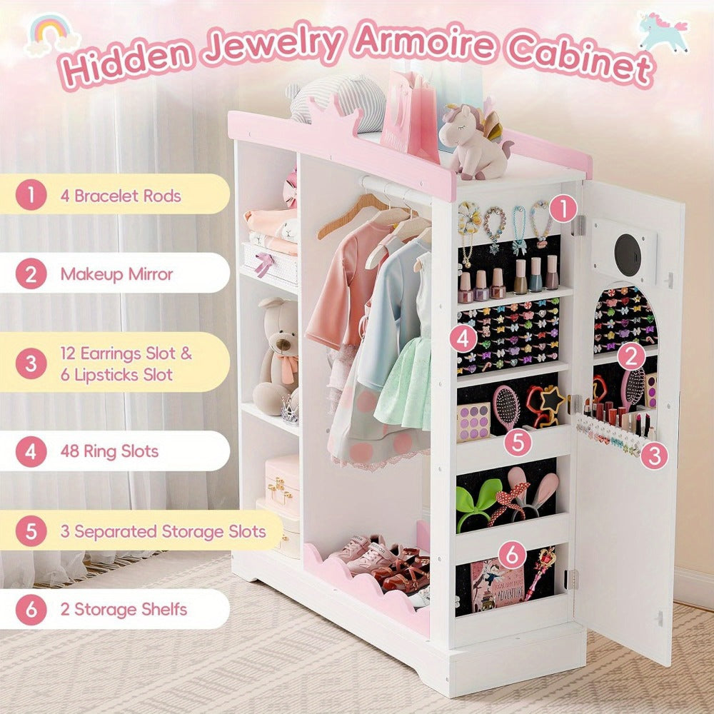 Kids Wardrobe with Open Shelves and Multiple Color Options for Kids' Room detail image - detail view 4