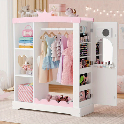 Kids Wardrobe shown in the White option