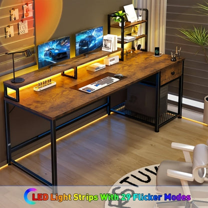 L-Shaped Computer Desk with Charging Station, PC Work Desk for Home Office detail image - detail view 32