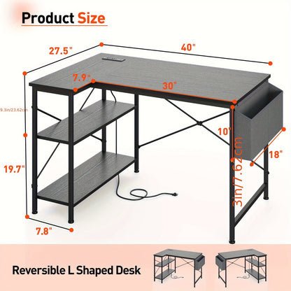 Gaming Desk shown in the 40" Black option