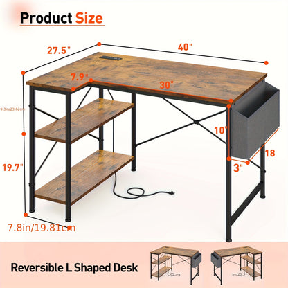 Gaming Desk shown in the 40" Brown 1 option
