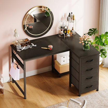 L-Shaped L Shaped Desk for Work, Display, and Everyday Use in Bedroom detail image - detail view 9