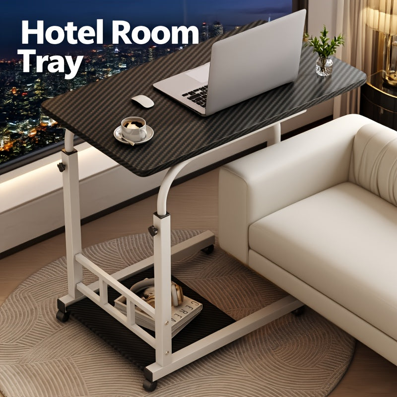 Laptop Desk shown in the Two layers - charcoal black option
