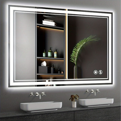 LED Bathroom Vanity Mirror with Anti-Fog Function and Dimmable Lighting detail image - detail view 3