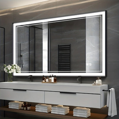 LED Bathroom Vanity Mirror with Anti-Fog Function and Dimmable Lighting detail image - detail view 7
