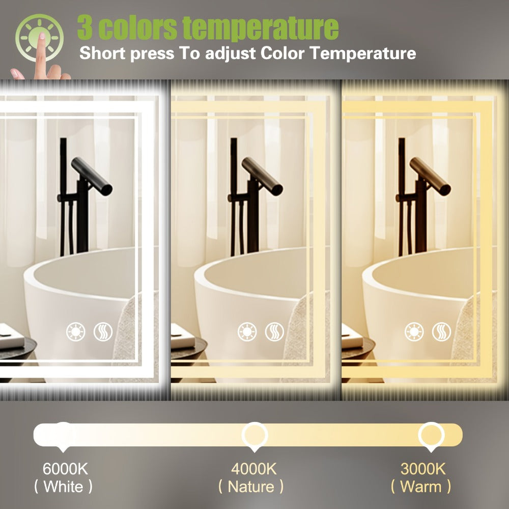 LED Bathroom Vanity Mirror with Anti-Fog Function and Dimmable Lighting detail image - detail view 9
