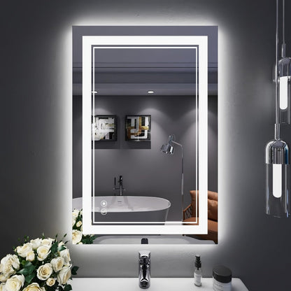 LED Bathroom Vanity Mirror with Anti-Fog Function and Dimmable, with Multiple Size Options detail image - detail view 3