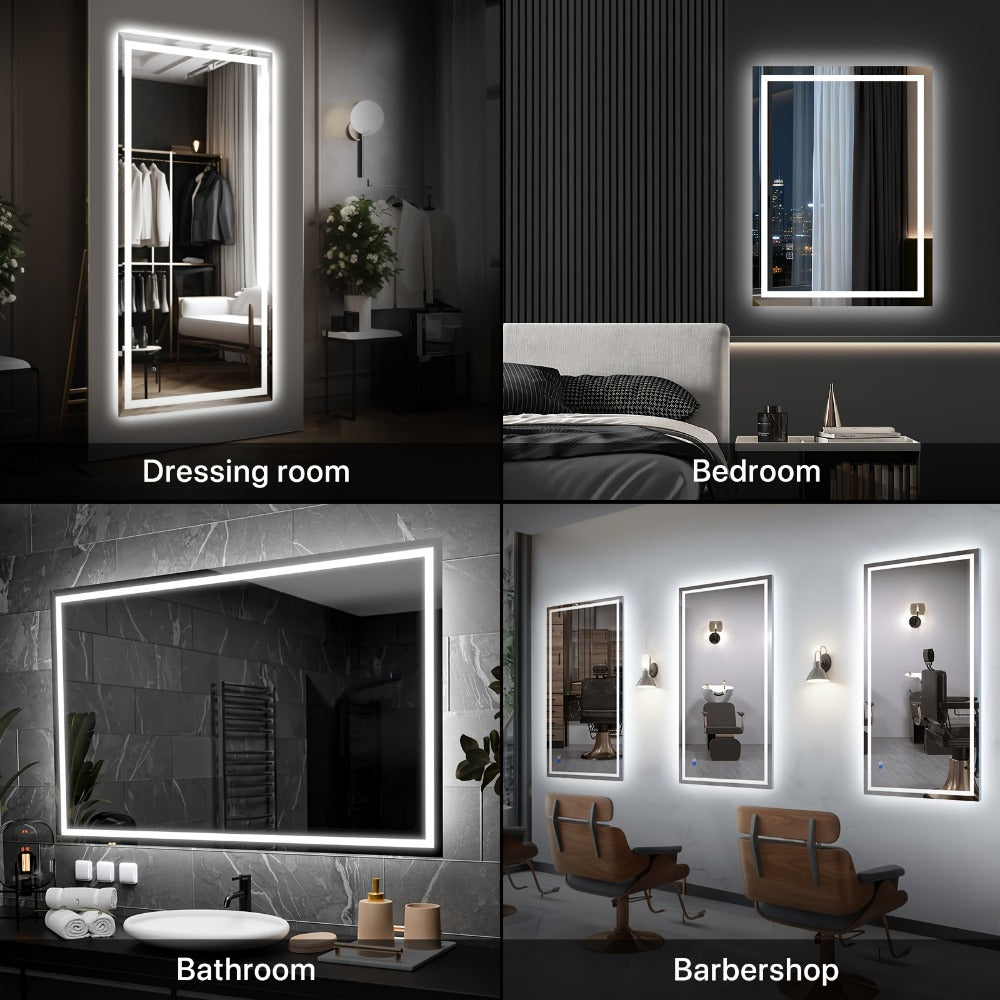 LED Bathroom Vanity Mirror with Anti-Fog Function for Dressing and Daily Routines detail image - detail view 12