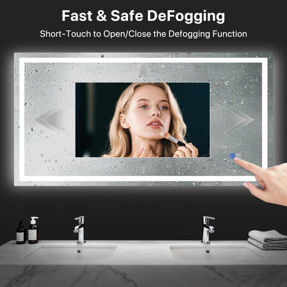 LED Bathroom Vanity Mirror with Anti-Fog Function for Dressing and Daily Routines detail image - detail view 15