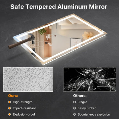 LED Bathroom Vanity Mirror with Anti-Fog Function for Dressing and Daily Routines detail image - detail view 16