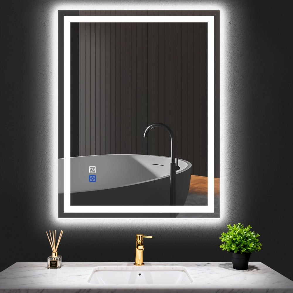 LED Bathroom Vanity Mirror with Anti-Fog Function for Dressing and Daily Routines detail image - detail view 5