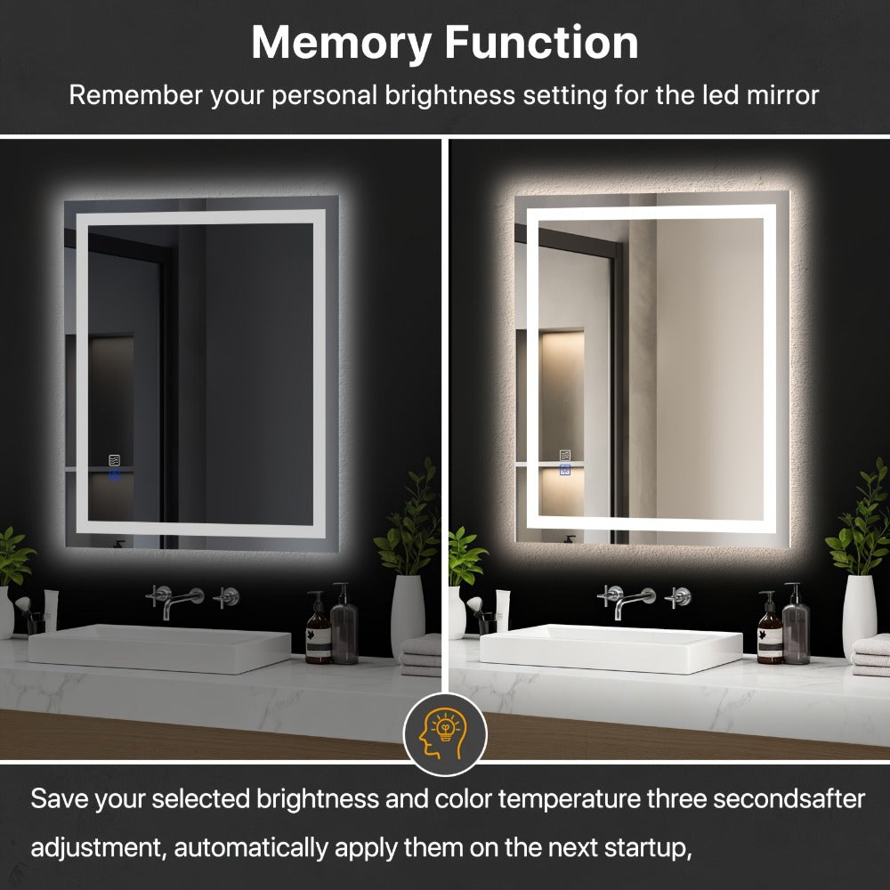 LED Bathroom Vanity Mirror with Anti-Fog Function for Dressing and Daily Routines detail image - detail view 6