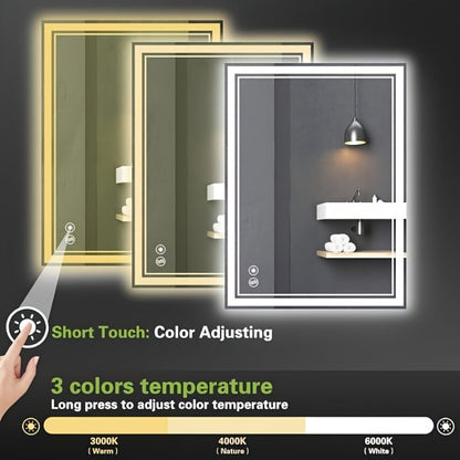 LED Bathroom Vanity Mirror with Anti-Fog Function for Dressing, with Multiple Size Options detail image - detail view 6