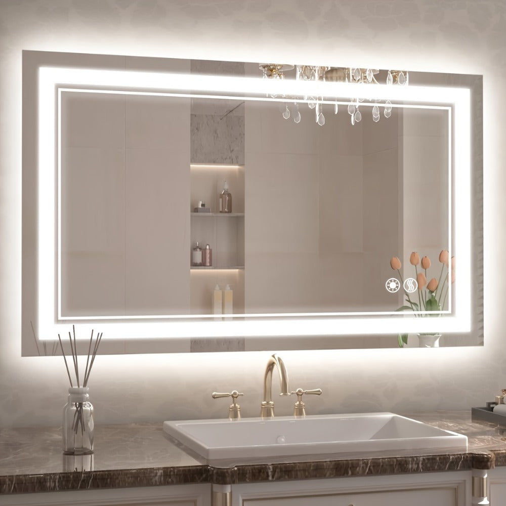 LED Bathroom Vanity Mirror with Anti-Fog Function for Dressing, with Multiple Size Options detail image - detail view 7