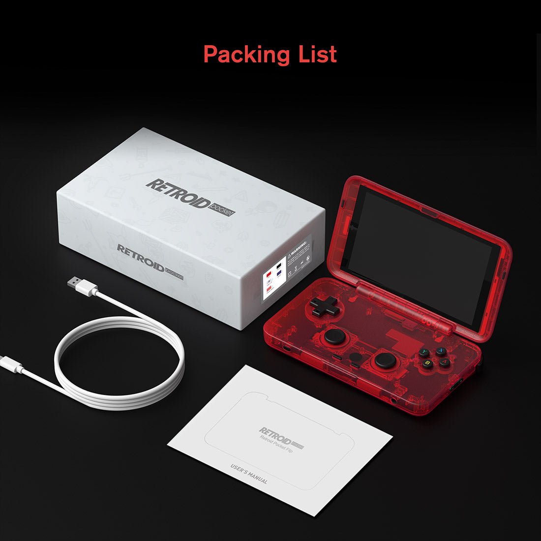 Retroid Pocket Flip 2 Handheld Game Console – Flip AMOLED 5.5" Snapdragon 865 Android 13 Retro Emulator 8GB RAM 128GB Wi-Fi 6 Gaming Device