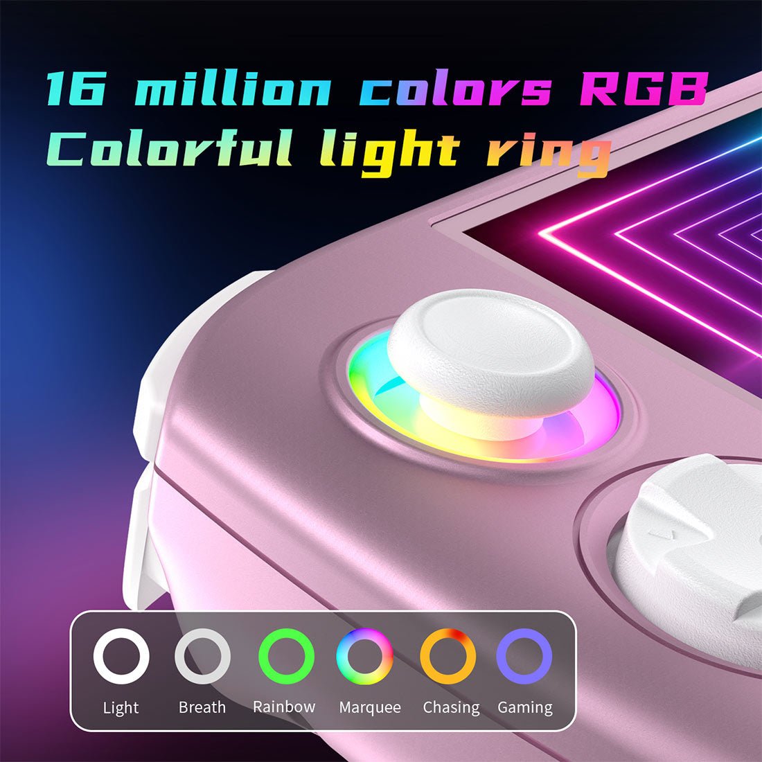 Anbernic RG Cube Retro Handheld Game Console Android 13 Square 3.95" IPS 720×720 Hall Effect Joysticks RGB DP Output 8GB RAM 128GB 5200mAh Battery Drift-Free Portable Emulator for Kids Teens Adults
