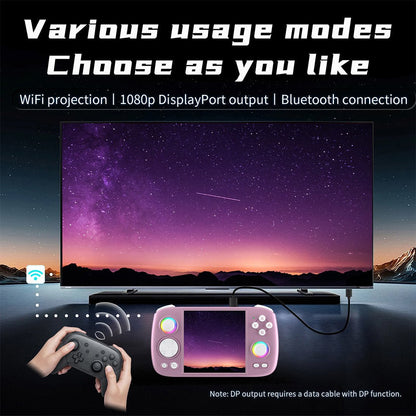 Anbernic RG Cube Retro Handheld Game Console Android 13 Square 3.95" IPS 720×720 Hall Effect Joysticks RGB DP Output 8GB RAM 128GB 5200mAh Battery Drift-Free Portable Emulator for Kids Teens Adults