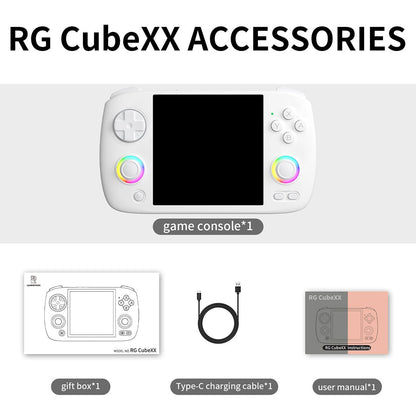 Anbernic RG CubeXX Retro Handheld Game Console - Unique Square 3.95" IPS 720x720 RGB Linux 30 Emulators 3800mAh Portable Gaming