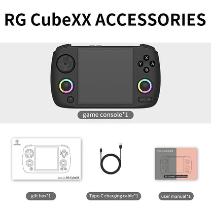 Anbernic RG CubeXX Retro Handheld Game Console - Unique Square 3.95" IPS 720x720 RGB Linux 30 Emulators 3800mAh Portable Gaming