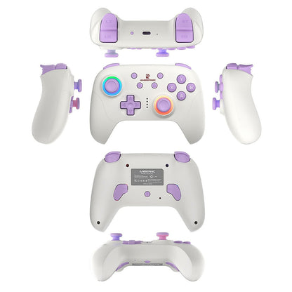 Anbernic RG P01 Bluetooth Game Controller - Hall Effect Joystick Trigger RGB Gyroscope 1000Hz Multi-Platform Wireless Gamepad 600mAh 3 Colors