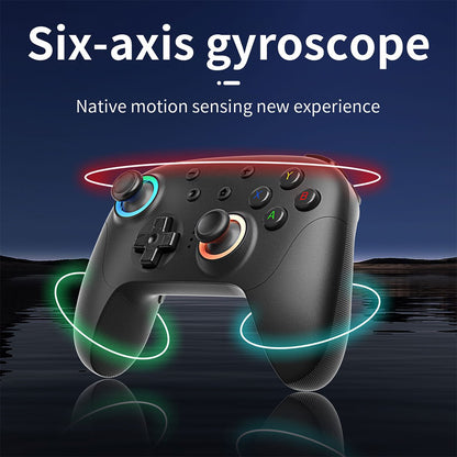Anbernic RG P01 Bluetooth Game Controller - Hall Effect Joystick Trigger RGB Gyroscope 1000Hz Multi-Platform Wireless Gamepad 600mAh 3 Colors