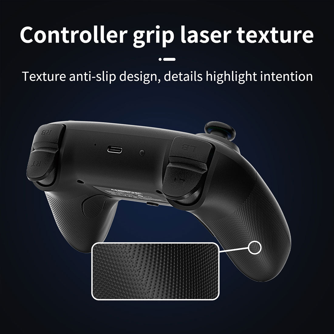 Anbernic RG P01 Bluetooth Game Controller - Hall Effect Joystick Trigger RGB Gyroscope 1000Hz Multi-Platform Wireless Gamepad 600mAh 3 Colors