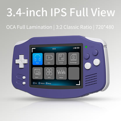 Anbernic RG34XX Retro Handheld Game Console - GBA Style Linux 3.4" IPS 720x480 Mini HDMI 30 Emulators 3500mAh 5 Colors Portable Gaming